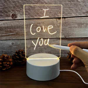 LED Message Board Night Light nursery decor acrylic lamp