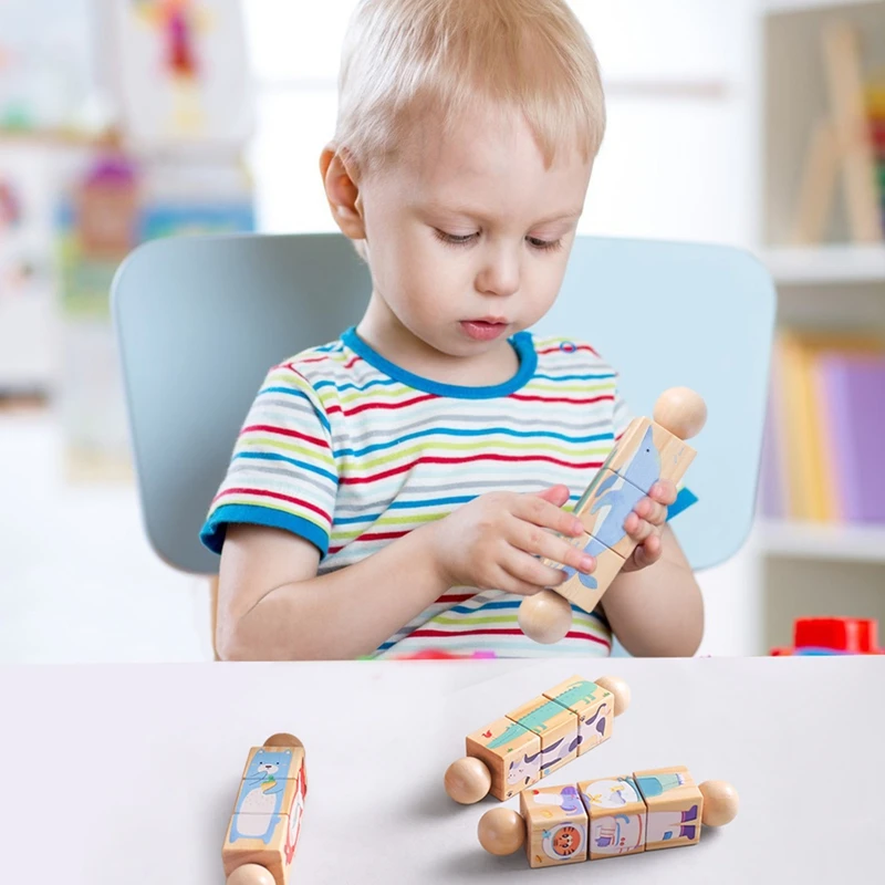 Wooden Animal Rotating Puzzle Rattle - Image 5