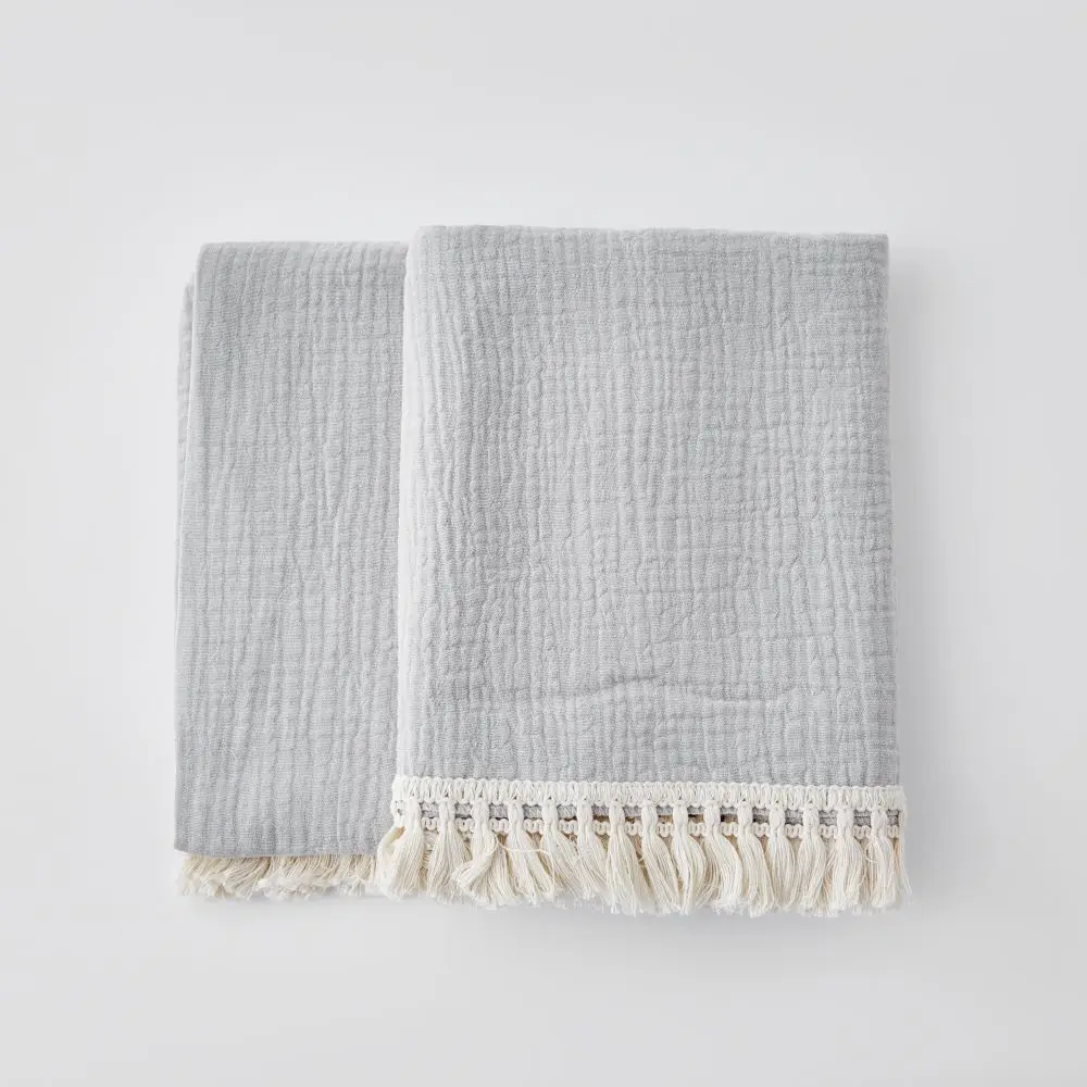 Luxury Muslin Tassel Baby Blanket - Image 7