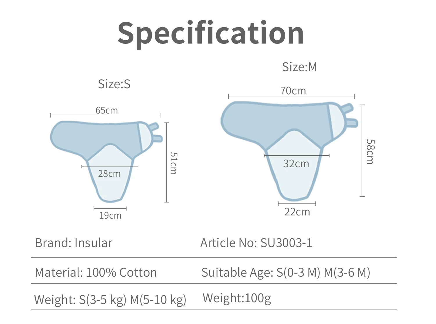 Cotton Baby Swaddle Sleep Sack - Image 6