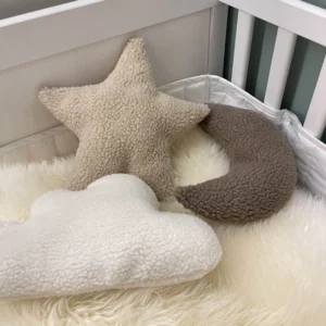 Moon Star & Cloud Nursery Pillow Decor