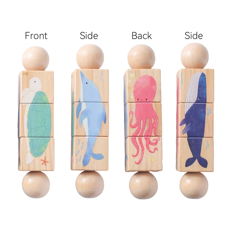 Wooden Animal Rotating Puzzle Rattle - Image 11