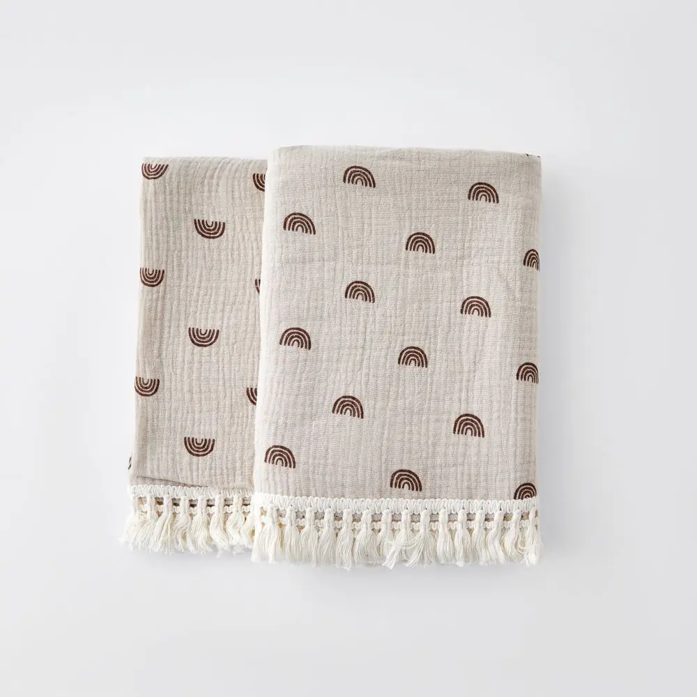 Luxury Muslin Tassel Baby Blanket - Image 13