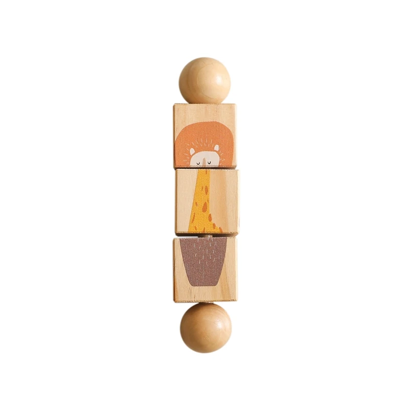 Wooden Animal Rotating Puzzle Rattle - Image 9