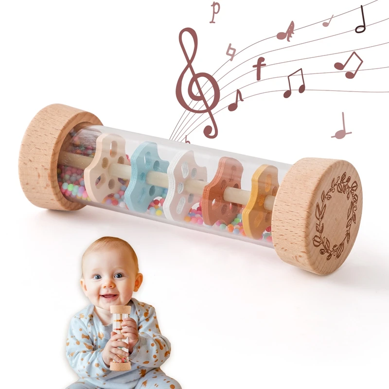 Montessori Rain Sound Tube sensory toy for babies