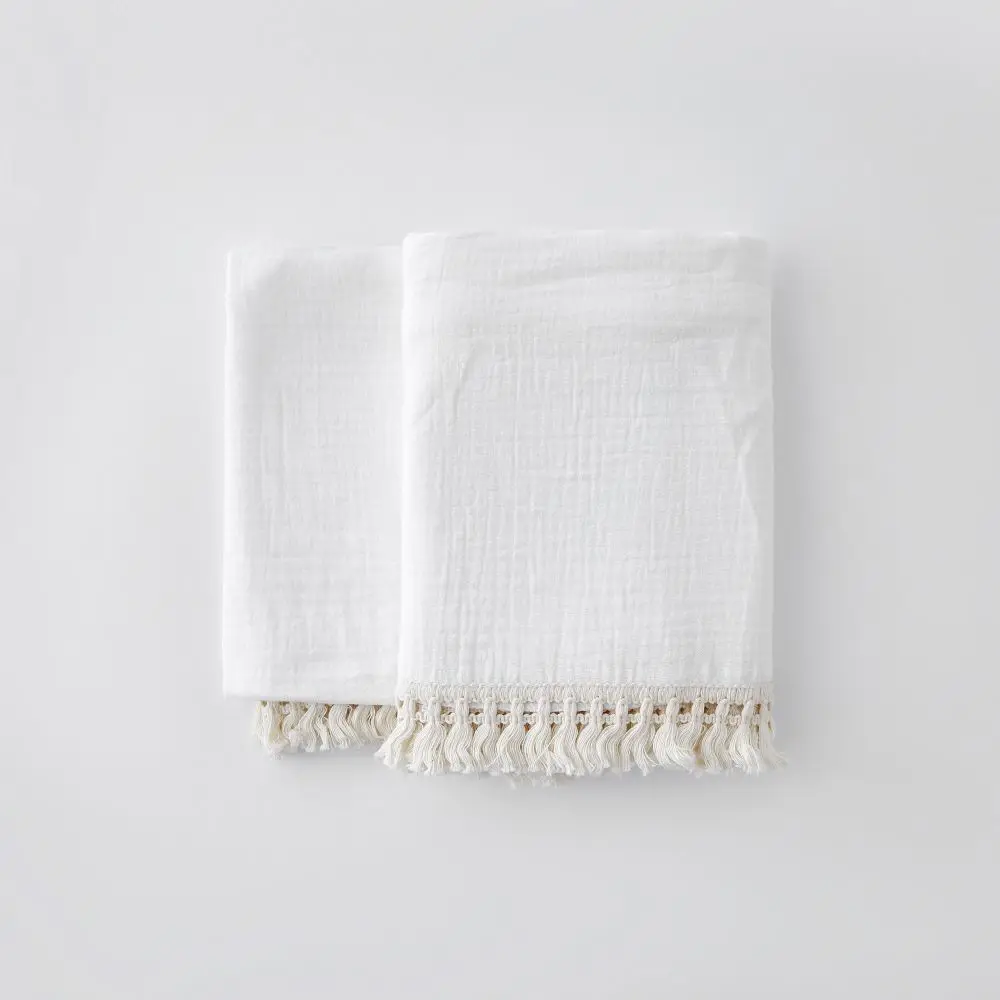 Luxury Muslin Tassel Baby Blanket - Image 15