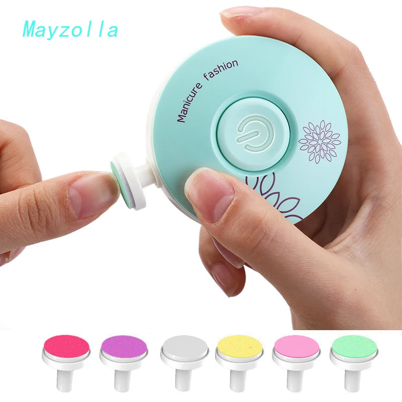 Electric Baby Nail Trimmer Kit with multiple age-specific filing pads