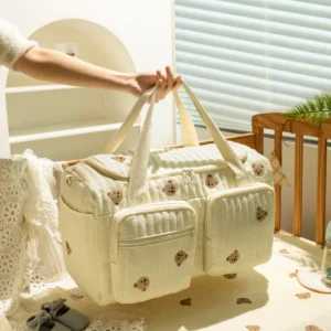 premium travel diaper tote bag for diapers bottles and baby essentials