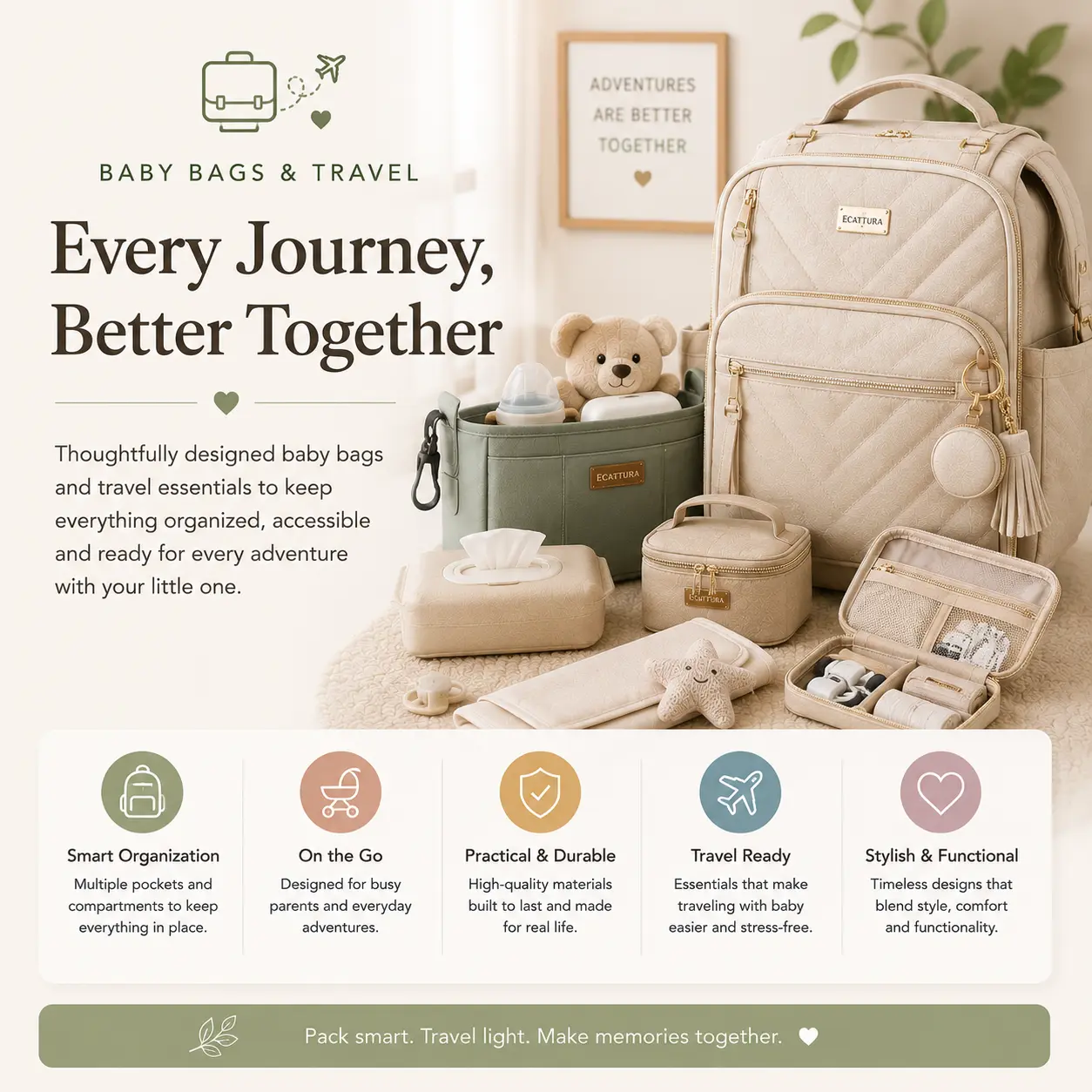 Baby Bags & Travel Essentials for Organized Family Adventures
